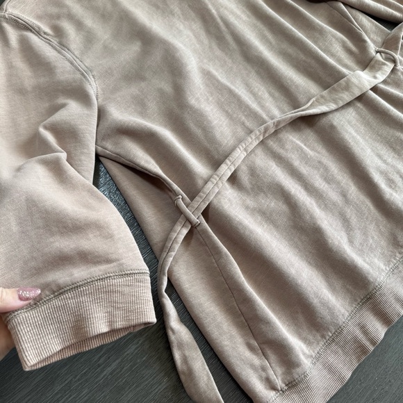 Banana Republic Tan Heritage Wrap Top S Beige Brown - Picture 6 of 13